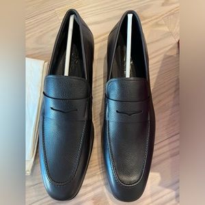 COPY - BRAND NEW Salvatore Ferragamo Men's Funes Leather Penny Loafers Rocco Pe…